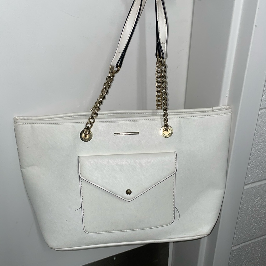 Aldo White Tote Preowned Large